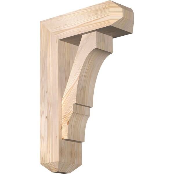 Ekena Millwork Balboa Craftsman Smooth Bracket w/ Offset Brace, Douglas Fir, 7 1/2"W x 22"D x 34"H BKT0806X22X34BOA04SDF - main